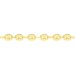 Collier Dami Maille Grain De Cafe Or Jaune