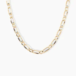 Collier Danae Plaquette Or Bicolore
