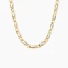 Collier Danae Plaquette Or Bicolore