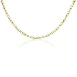 Collier Danae Plaquette Or Bicolore