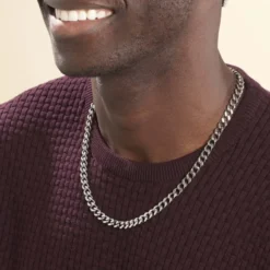 Collier Daniel Acier Blanc