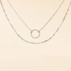 Collier Dayana Argent Blanc