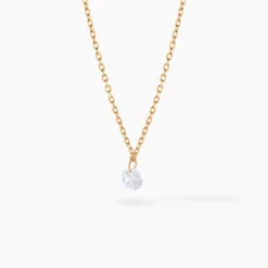 Collier Delma Plaqué Or Jaune Oxyde De Zirconium