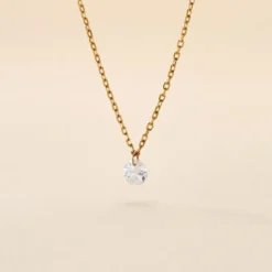 Collier Delma Plaqué Or Jaune Oxyde De Zirconium