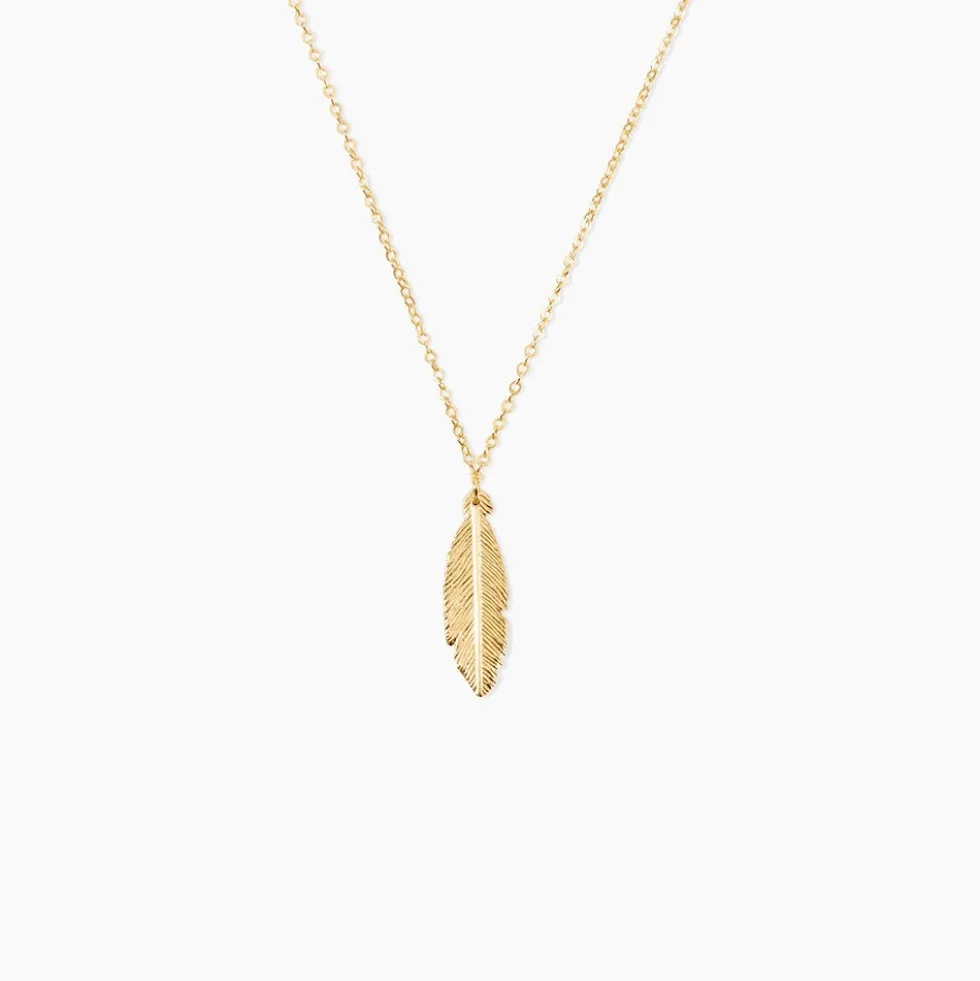 Collier Delphinium Or Jaune