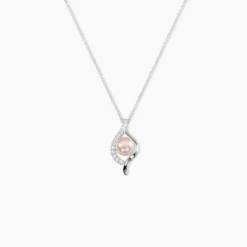 Collier Deniz Argent Blanc Perle De Culture Et Oxyde De Zirconium