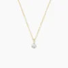 Collier Derby Or Jaune Oxyde De Zirconium