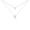 Collier Devine Argent Blanc