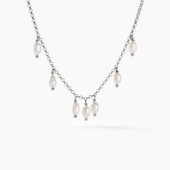 Collier Didem Argent Blanc Perle De Culture
