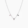 Collier Dion Argent Blanc Oxyde De Zirconium