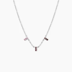 Collier Dion Argent Blanc Oxyde De Zirconium
