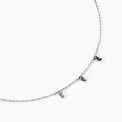 Collier Dion Argent Blanc Oxyde De Zirconium