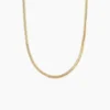 Collier Doline Maille Anglaise Or Jaune