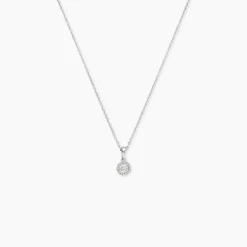 Collier Domitia Or Blanc Diamant