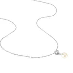 Collier Drusilla Argent Blanc Perle De Culture Et Oxyde De Zirconium