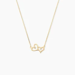 Collier Duleep Or Jaune Oxyde De Zirconium