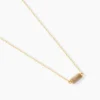 Collier Ean Or Jaune Nacre