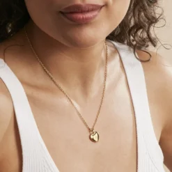 Collier Earline Acier Doré