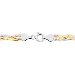 Collier Elae Argent Tricolore