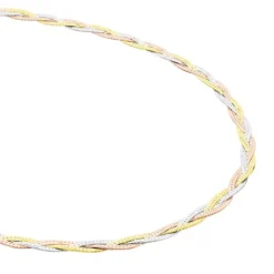 Collier Elae Argent Tricolore