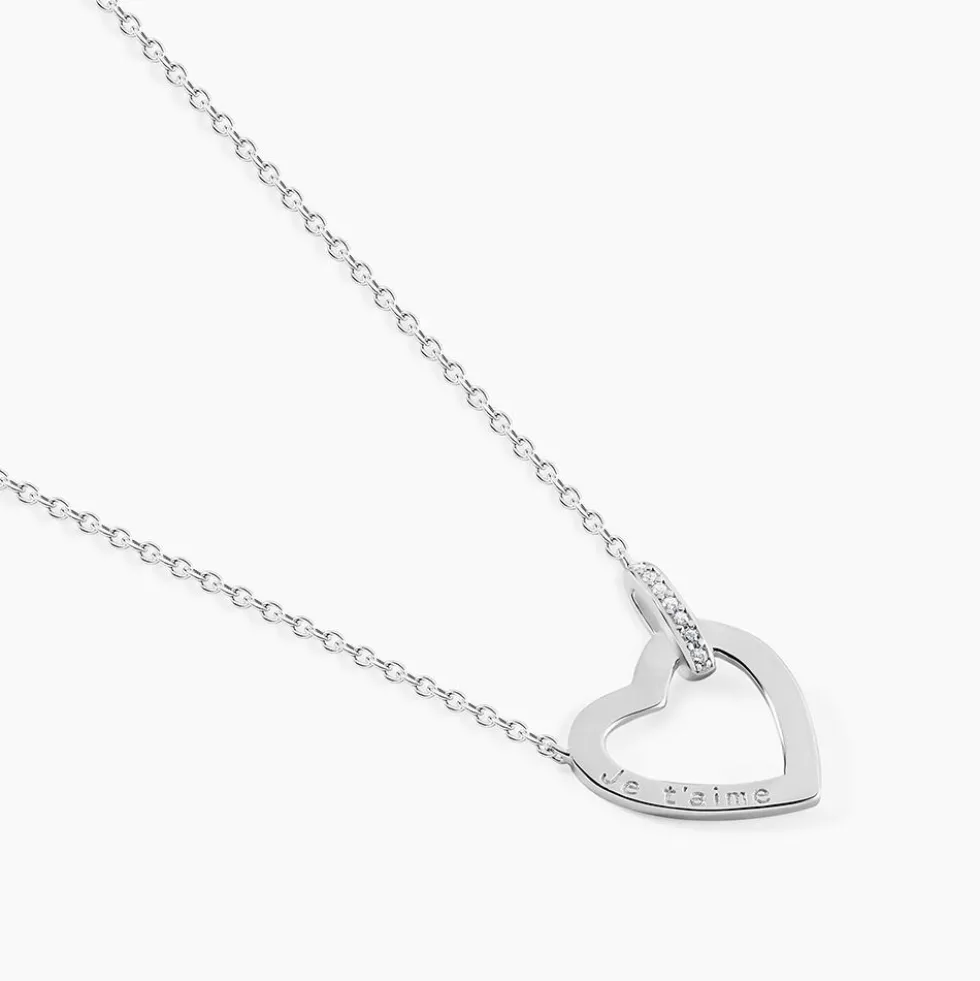 Collier Elanda Argent Blanc Oxyde De Zirconium