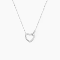 Collier Elanda Argent Blanc Oxyde De Zirconium