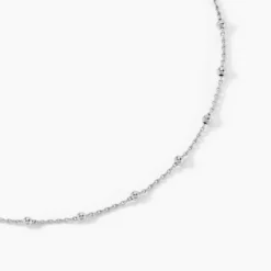 Collier Elea Argent Blanc