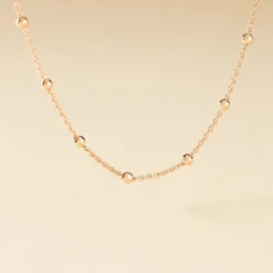 Collier Elea Argent Rose