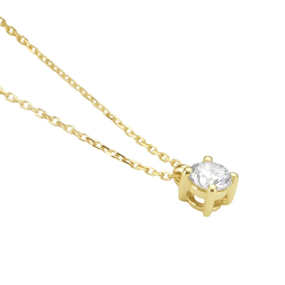 Collier Elfa Or Jaune Diamant