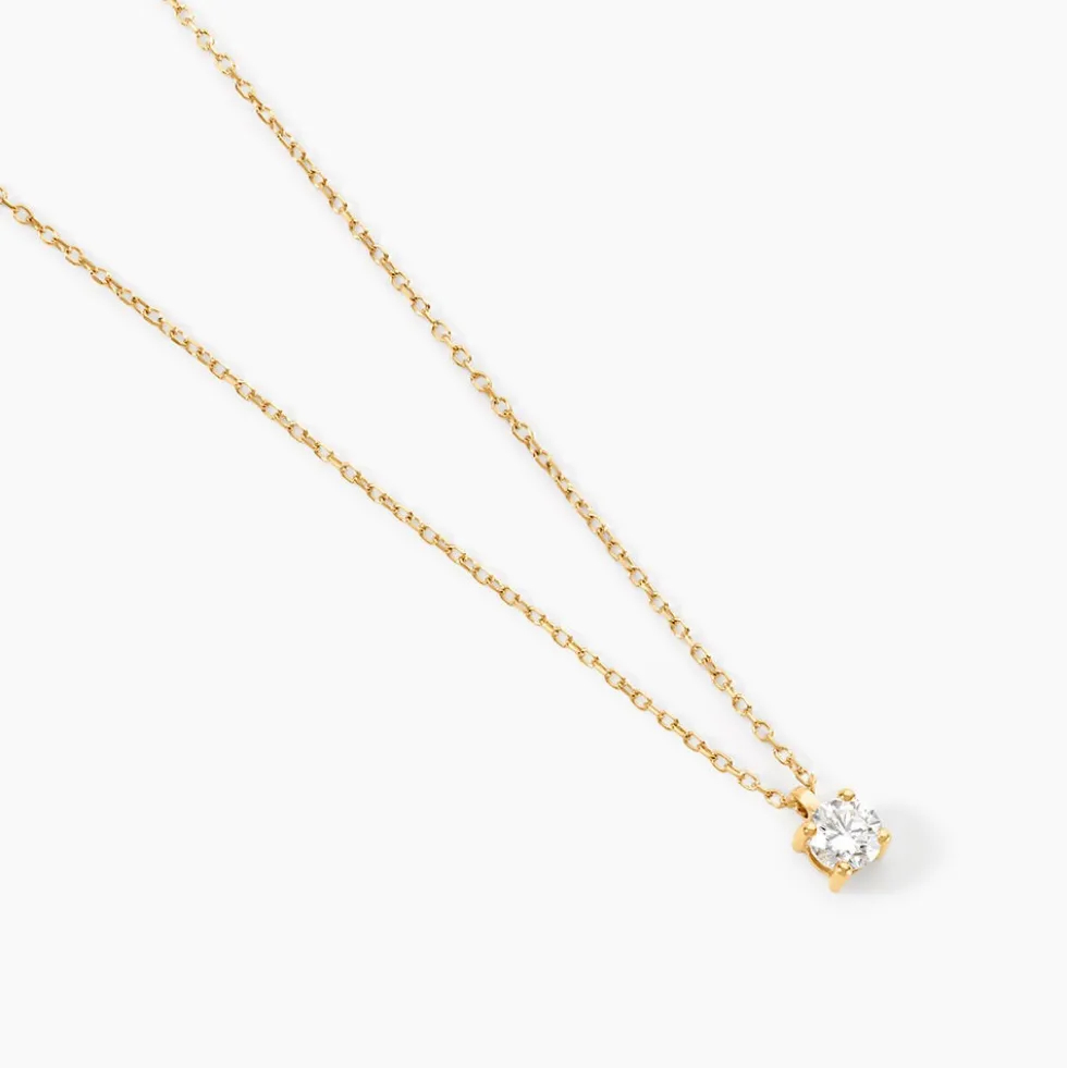 Collier Elfa Or Jaune Diamant