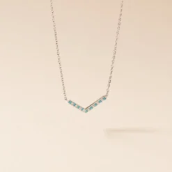 Collier Elga Argent Blanc Oxyde De Zirconium