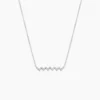 Collier Elixanne Argent Blanc Oxyde De Zirconium