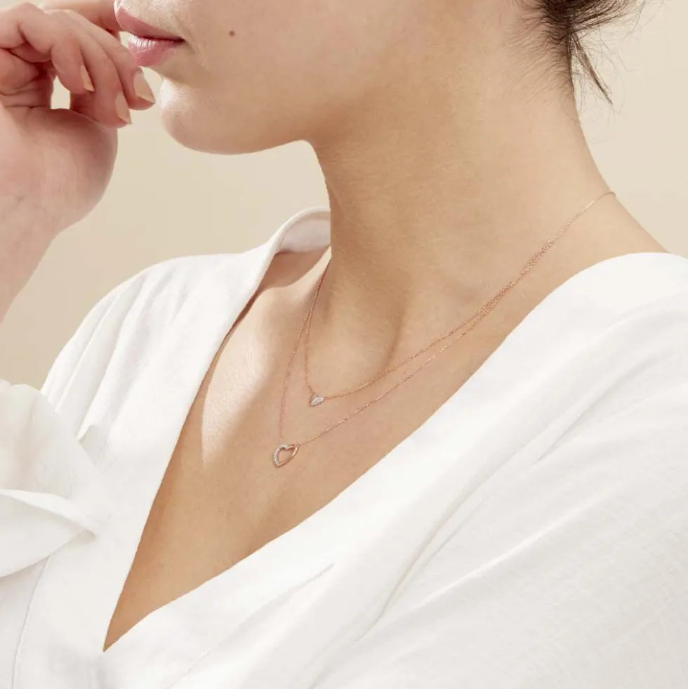 Collier Emilia Or Rose Diamant