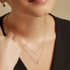 Collier Emilia Or Rose Diamant