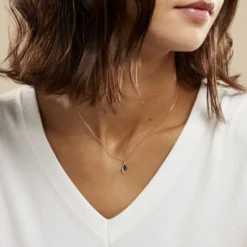 Collier Emotion Or Jaune Saphir Diamant