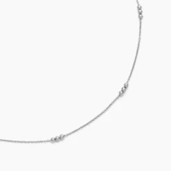 Collier Eniola Argent Blanc