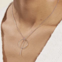 Collier Enissa Argent Blanc