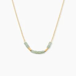 Collier Erdmann Or Jaune Aventurine