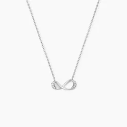 Collier Eryka Argent Blanc Oxyde De Zirconium