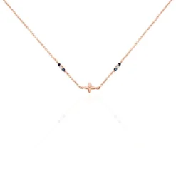 Collier Esia Argent Rose Oxyde De Zirconium