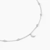 Collier Estrella Argent Blanc Oxyde De Zirconium
