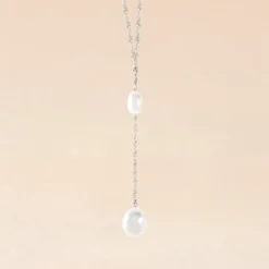 Collier Euphoria Argent Blanc Perle De Culture