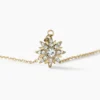 Collier Eva Acier Jaune Oxyde De Zirconium