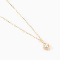 Collier Evana Or Jaune Oxyde De Zirconium