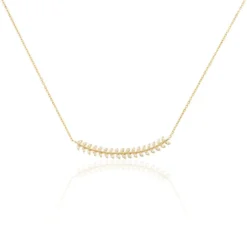 Collier Fabrizia Plaqué Or Jaune Oxyde De Zirconium