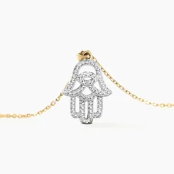 Collier Fahmida Or Jaune Diamant