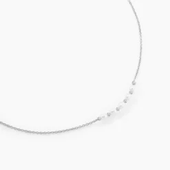 Collier Felisia Argent Blanc Perle De Culture
