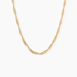 Collier Fern Plaqué Or
