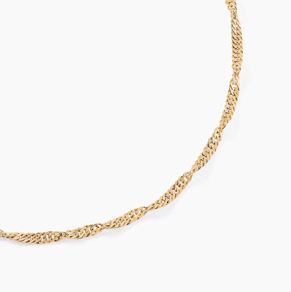 Collier Fern Plaqué Or