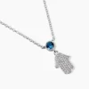 Collier Fidelma Argent Blanc Spinelle Oxyde De Zirconium
